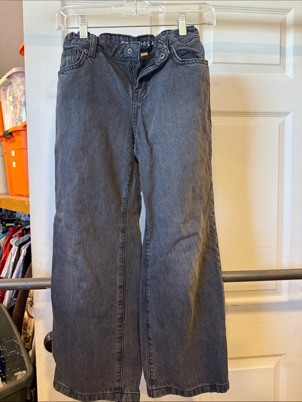 Cat & Jack Black Wide-Leg Jeans